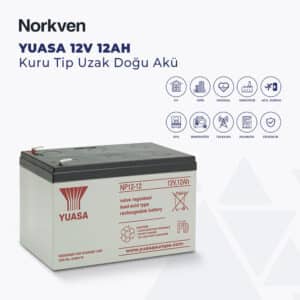 YUASA NP12-12 12V 12AH KURU TİP AKÜ
