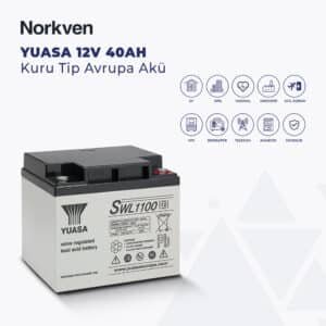 YUASA UK SWL1100 40AH KURU TİP AKÜ
