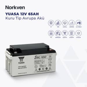 YUASA UK SWL1850 12V 65AH KURU TİP AKÜ