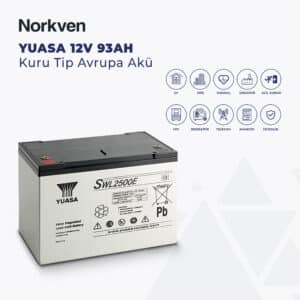 YUASA UK SWL2500 12V 93AH KURU TİP AKÜ